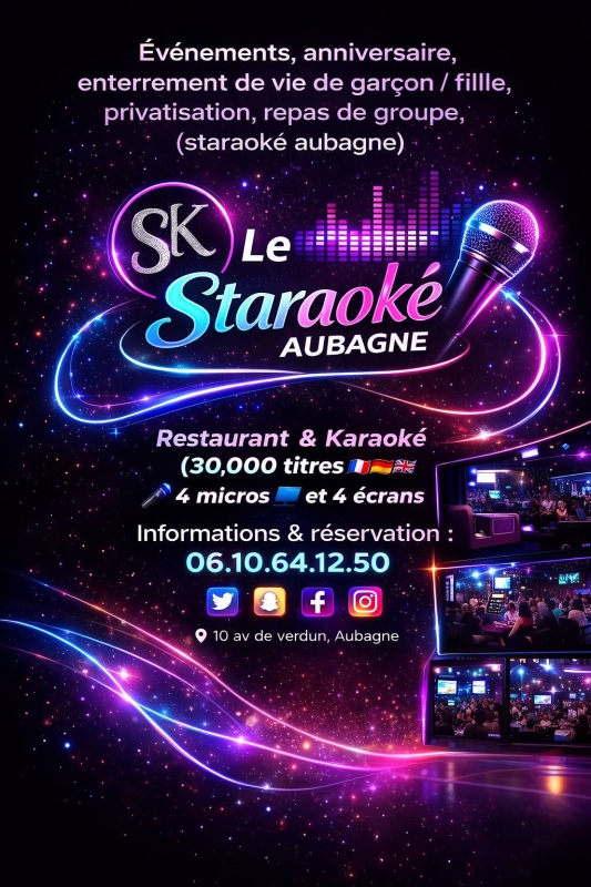 Le Staraoké - restaurant Aubagne - top restaurant AUBAGNE
